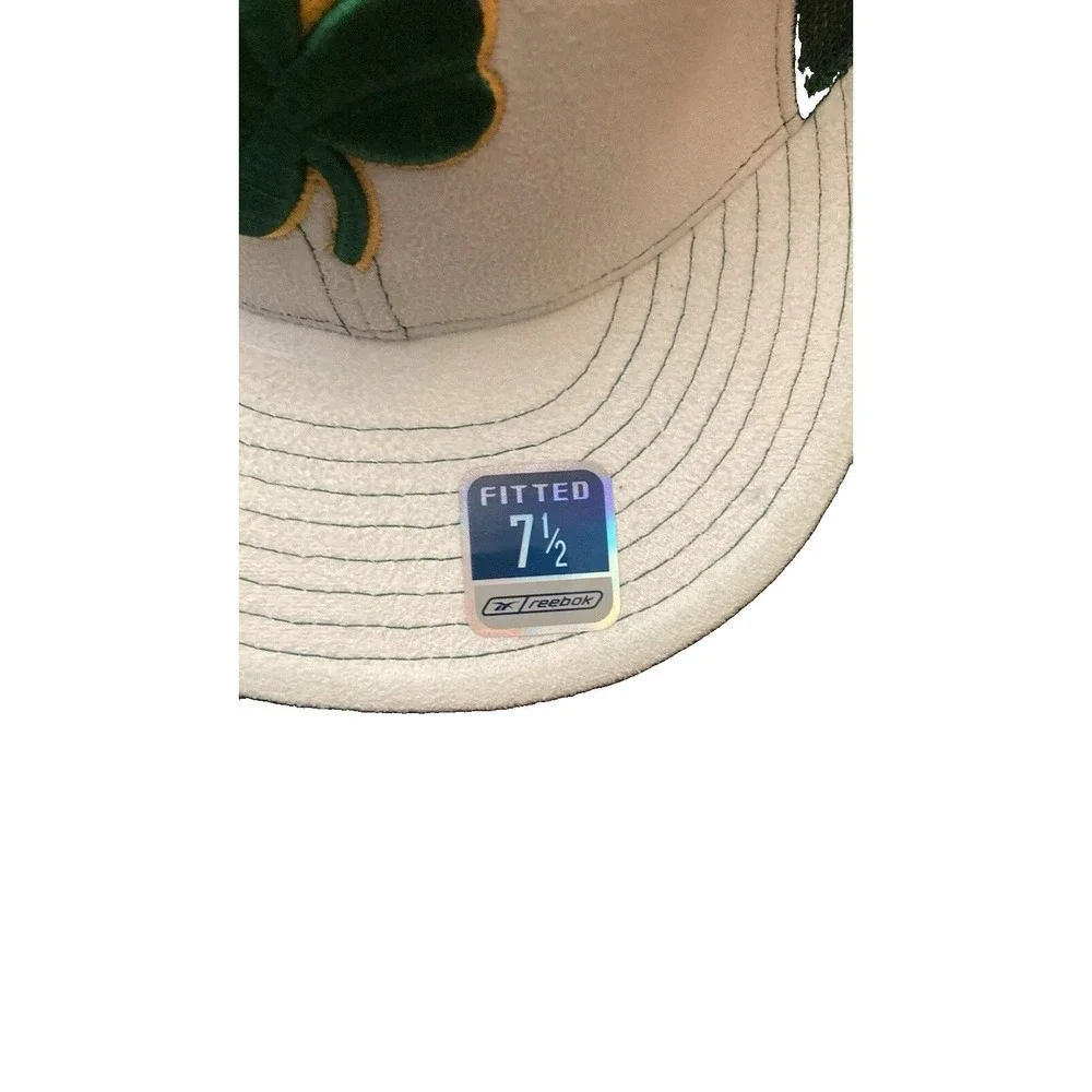 Reebok‎ Suede With Mesh Back Boston Celtics Fitted Hat. Size 7-1/2